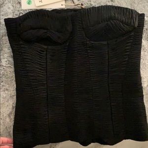 BALLY black bustier new w/tags